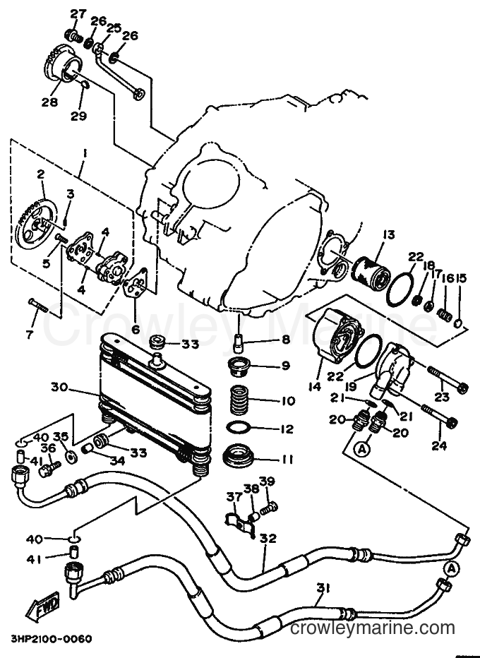 1995 ATV YFM350ER - YFM350ER (3HPD) [010] - OIL PUMP