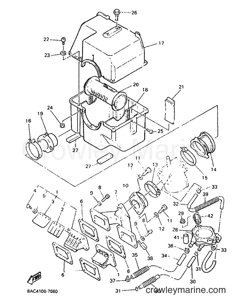 1997 Snowmobile VK540E-2 - VK540E-2 (8AC4) [030] - INTAKE