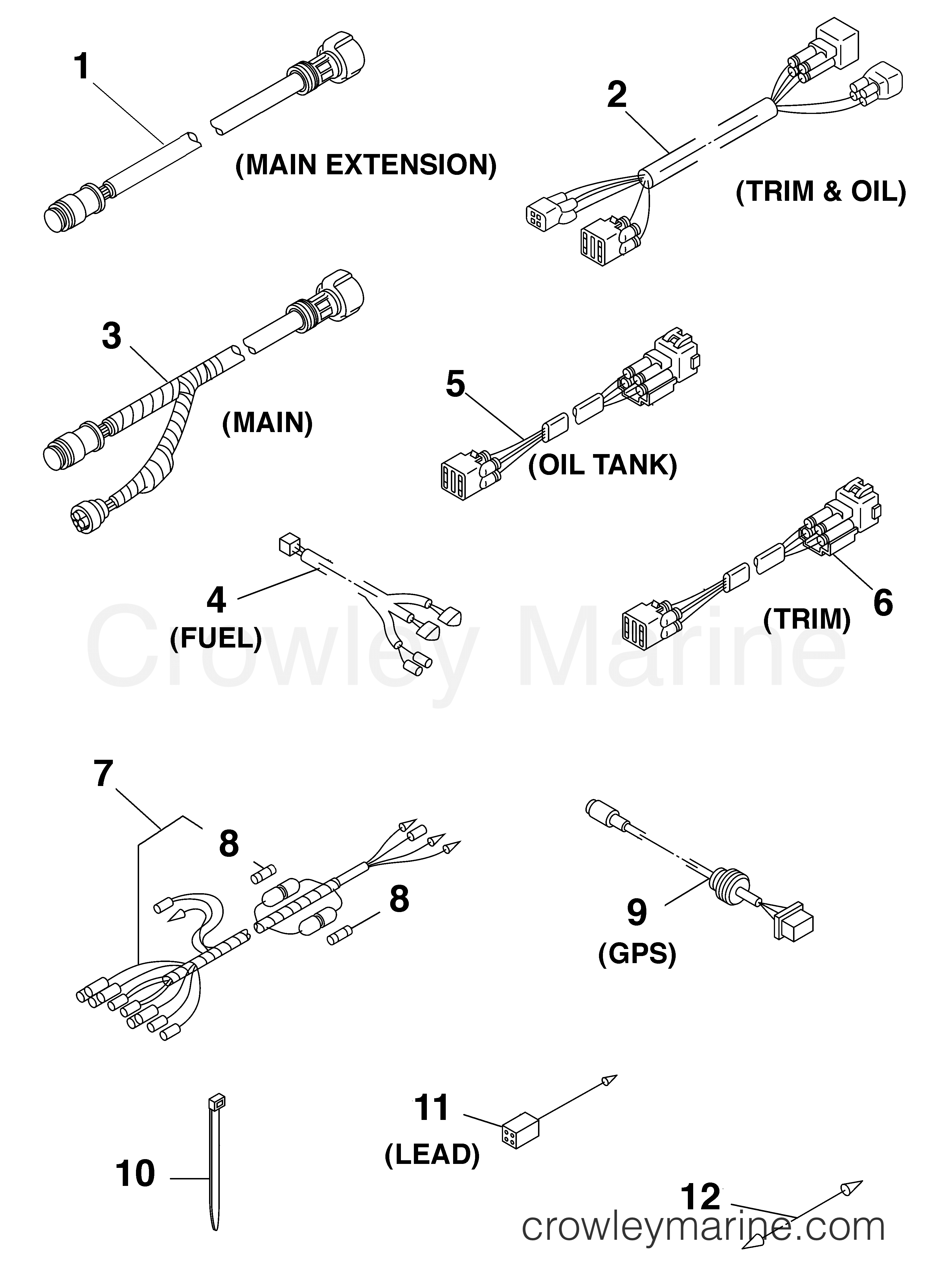 Yamaha Motors Rigging 2006 - ELECTRICAL WIRE HARNESSES