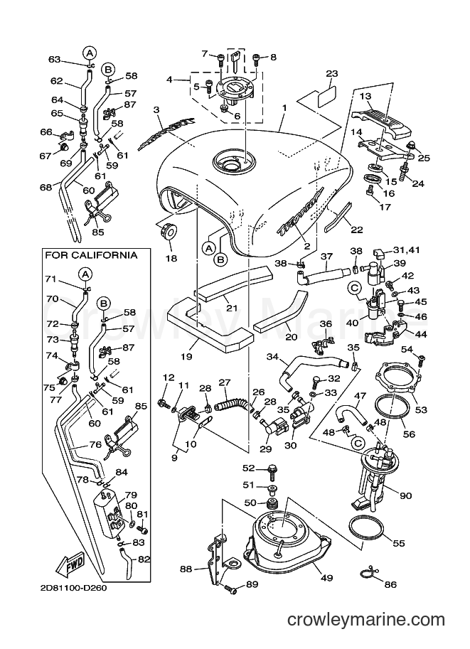 2005 Cruiser XV1700PC - XV1700PC (2D83) [010] - FUEL TANK