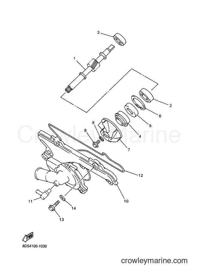Yamaha Motors VX700 (8DS4) [020] - WATER PUMP