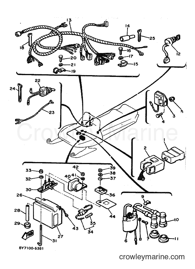 1990 Snowmobile XL540P - XL540P (87K1) [010] - ELECTRICAL 1