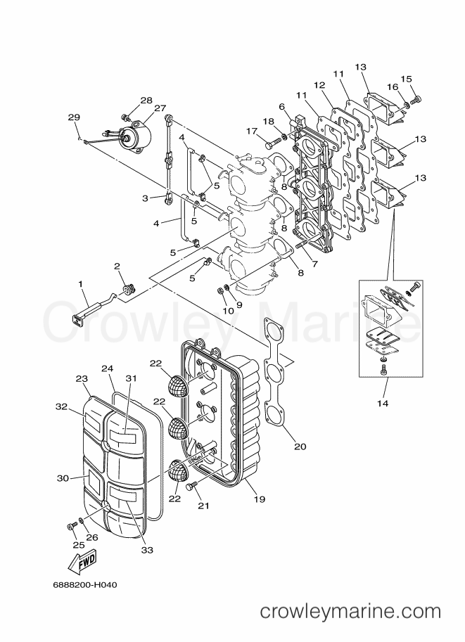 Yamaha Motors 85AETL (688C) [190] - INTAKE
