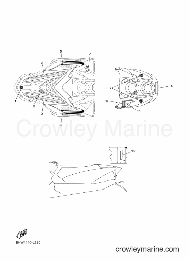 2012 Snowmobile RS10ST - RS10ST (8HW1) [020] - EMBLEM