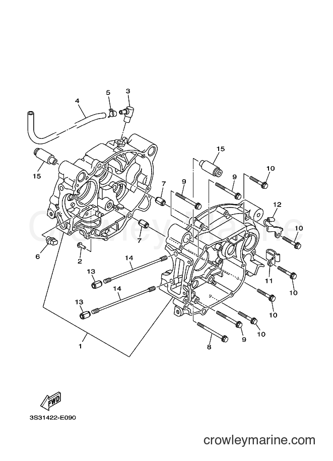Yamaha Motors T110SEC (30C2) [010] - CRANKCASE