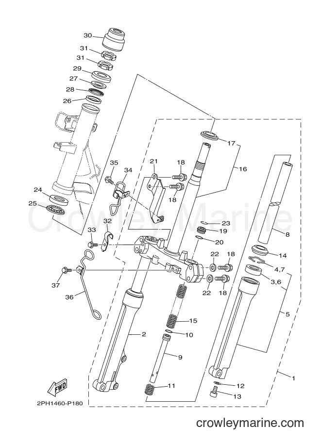 Yamaha Motors LNS125 (2PH4) [010] - STEERING