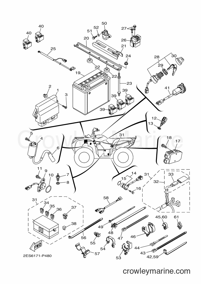 2015 ATV YFM700FWA - YFM700FWA (2ES6) [010] - ELECTRICAL 1