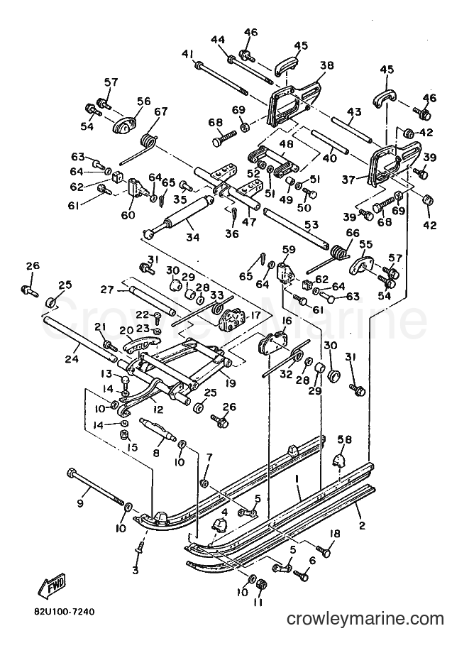 1988 Snowmobile ET340 - ET340 (84F0) [030] - TRACK SUSPENSION 2