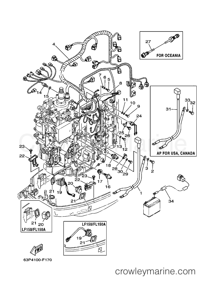 Yamaha Motors F150TXRF (63P4) [040] - ELECTRICAL 3
