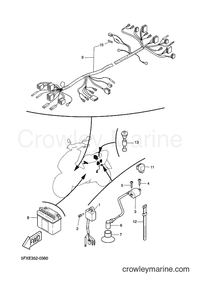 Yamaha Motors CW50RS (5FXS) [010] - ELECTRICAL 2