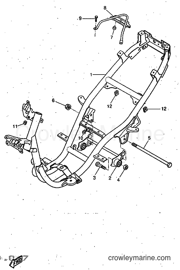 1997 Scooter YQ50 - YQ50 (5DR1) [999] - FRAME
