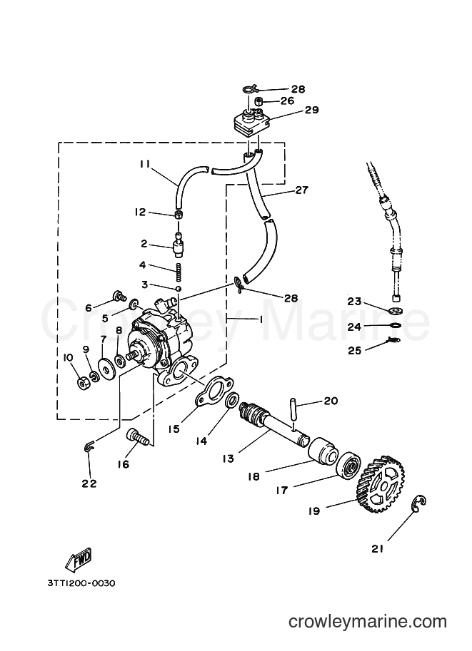 2007 Dirt Bike DT125 - DT125 (3TTE) [010] - OIL PUMP
