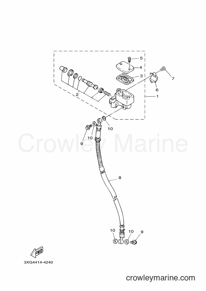 Yamaha Motors YW100 (4VPB) [010] - FRONT MASTER CYLINDER