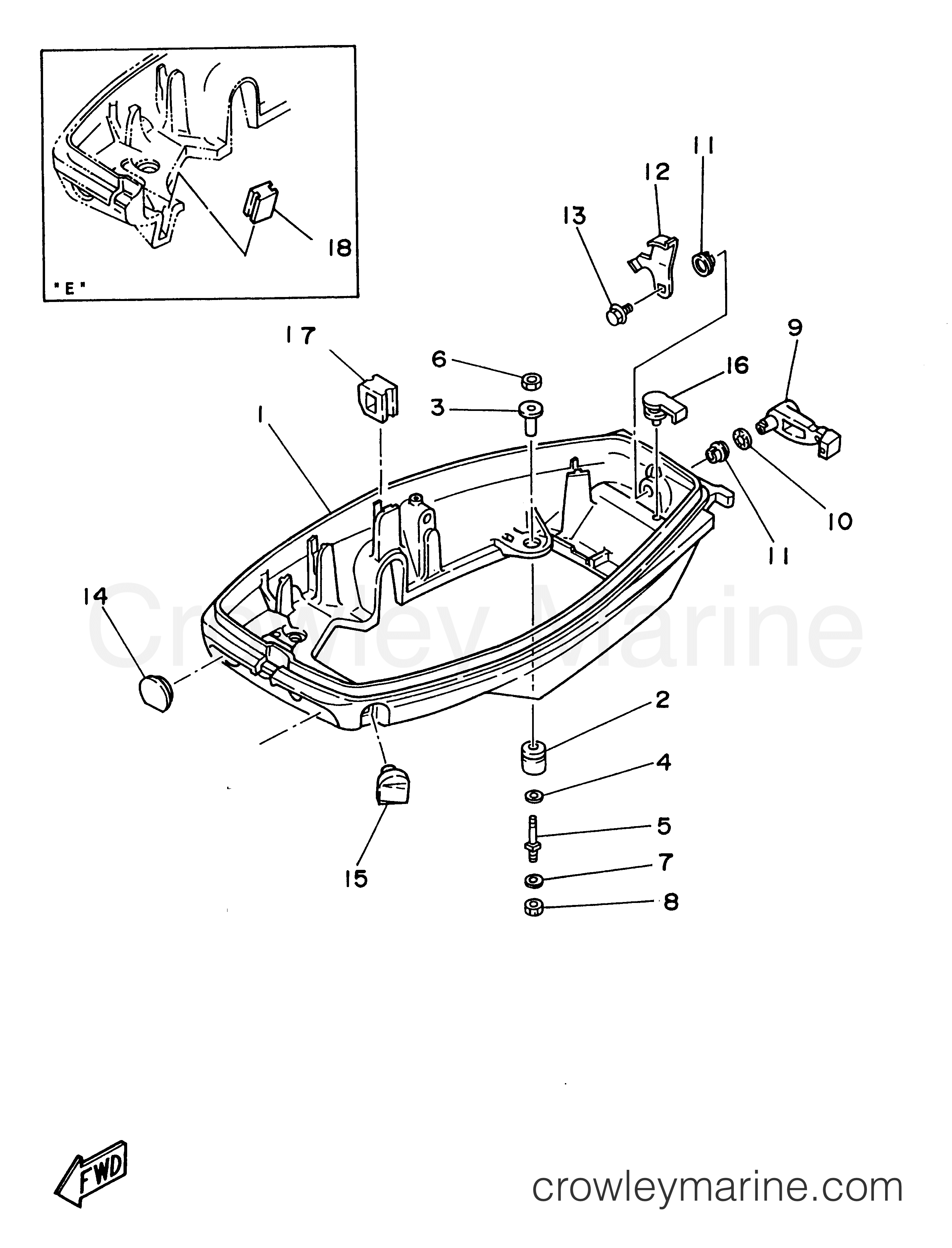 Yamaha Motors C30ELRV - BOTTOM COWLING
