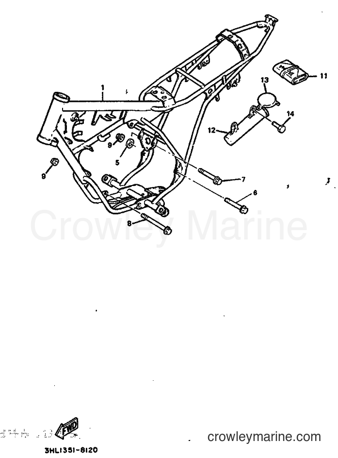 1988 Scooter DT50R - DT50R (3HL2) [999] - FRAME