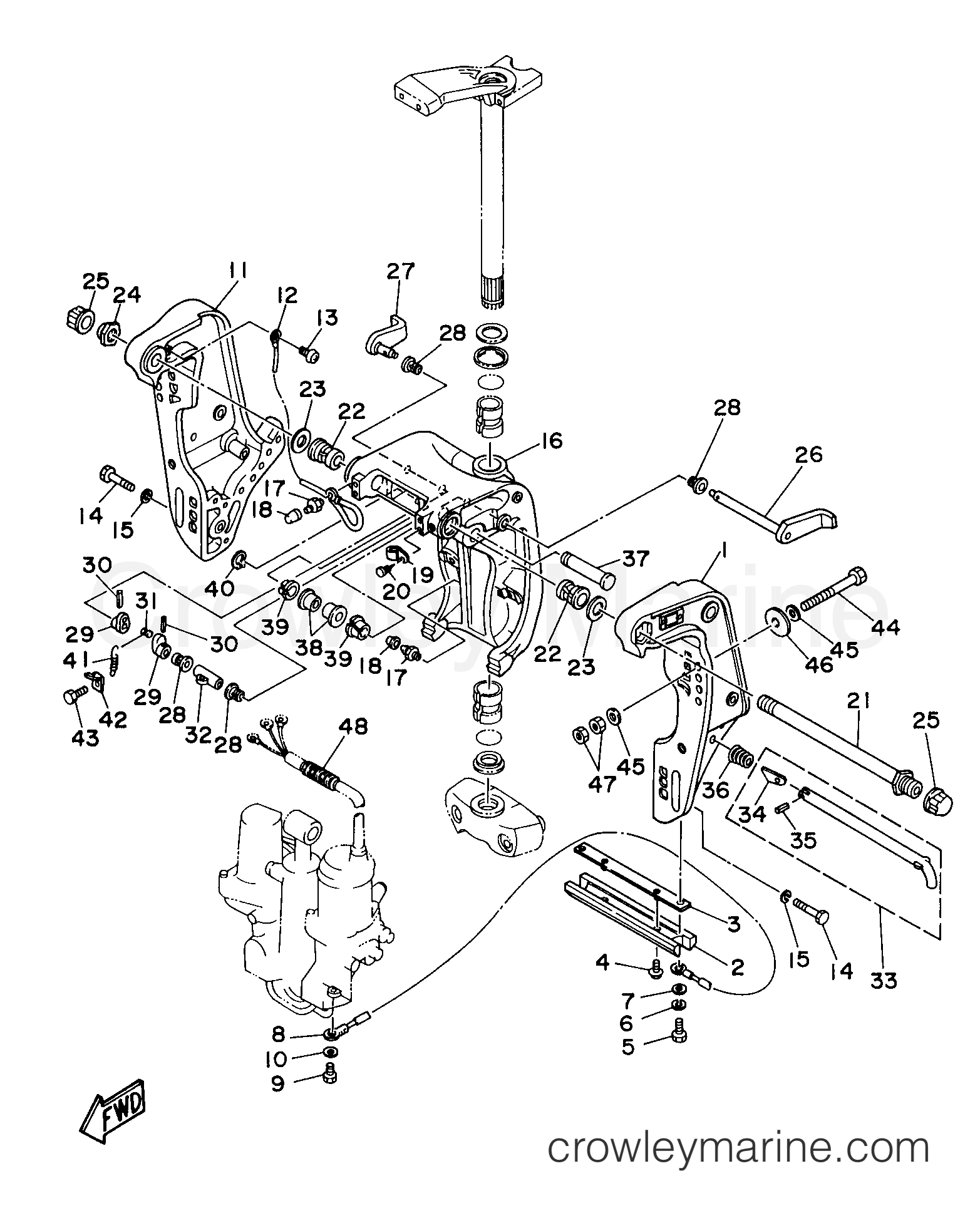 Yamaha Motors C80TLRV - BRACKET 1