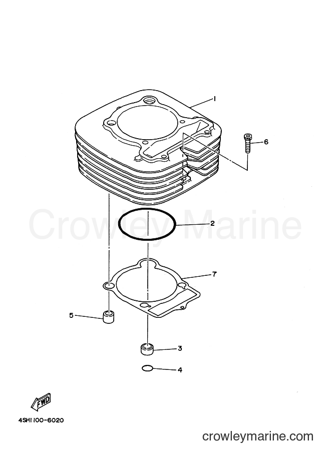 1996 ATV YFM400FW - YFM400FW (4SH2) [010] - CYLINDER