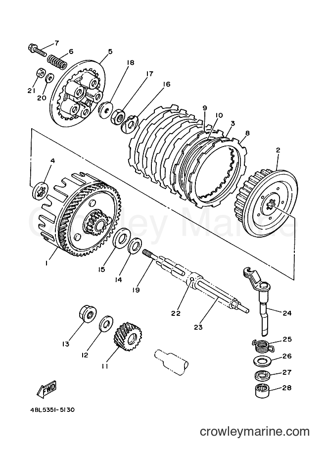 2000 Dirt Bike DT125R - DT125R (4DJA) [010] - CLUTCH