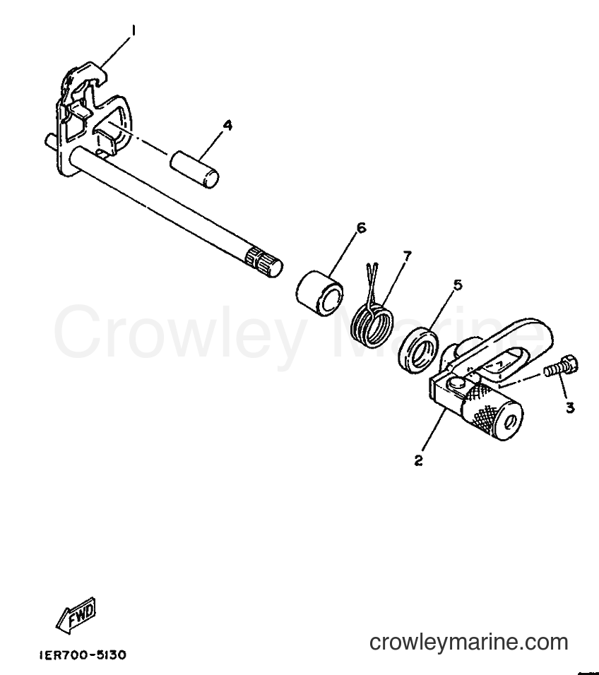 1988 Dirt Bike TY250 - TY250 (59N) [99A] - SHIFT SHAFT