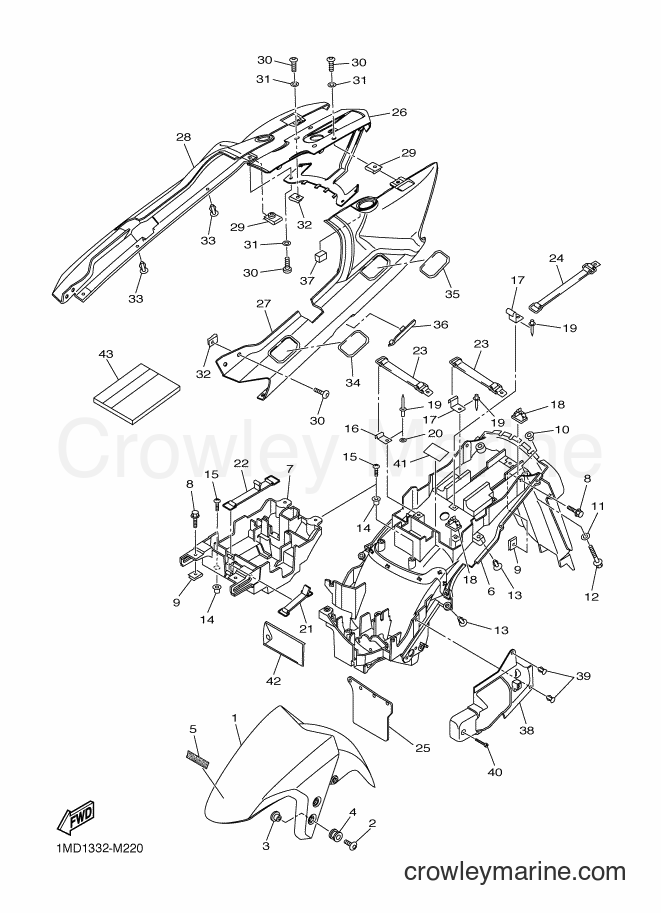 2015 Sport Bike FJR1300AS - FJR1300AS (1MD5) [020] - FENDER