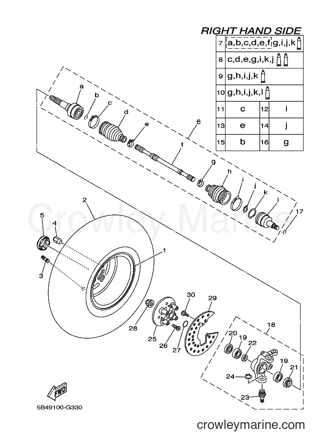Yamaha Motors YXR700F (42ST) [010] - FRONT WHEEL 2