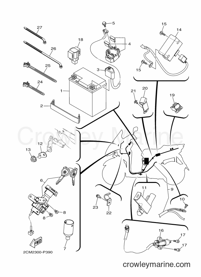Yamaha Motors MW125A (2CM2) [050] - ELECTRICAL 1