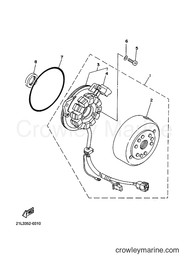 Yamaha Motors SR250 (21L3) [010] - GENERADOR