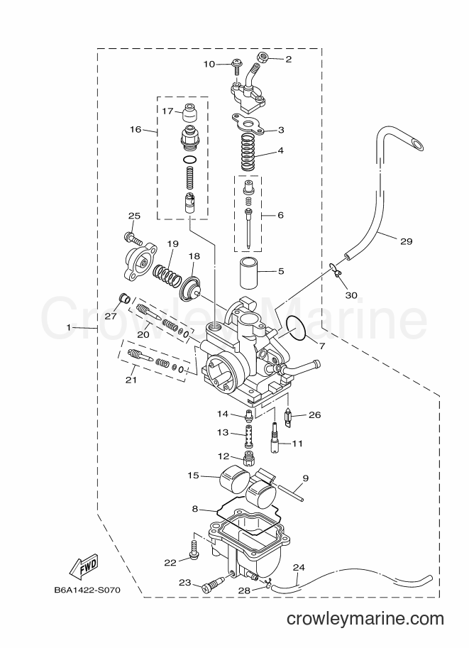 2017 Scooter T110LE - T110LE (B6A2) [010] - CARBURETOR