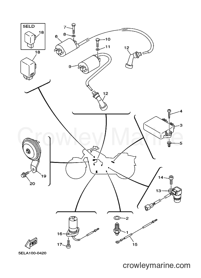 Yamaha Motors XVS1100 (5ELC) [010] - ELECTRICAL 1