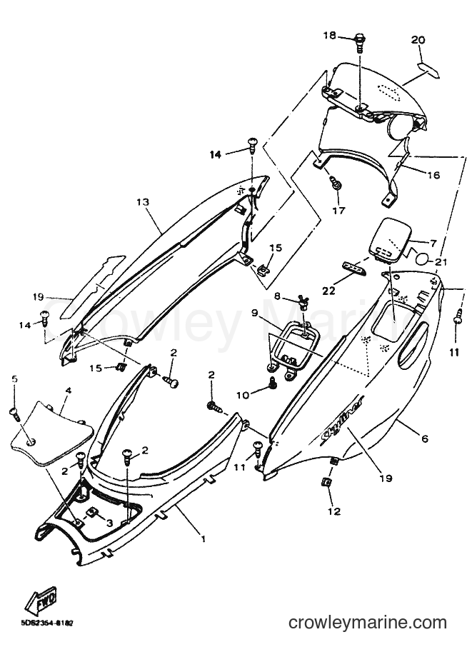 Yamaha Motors YP125E (5DSD) [010] - SIDE COVER