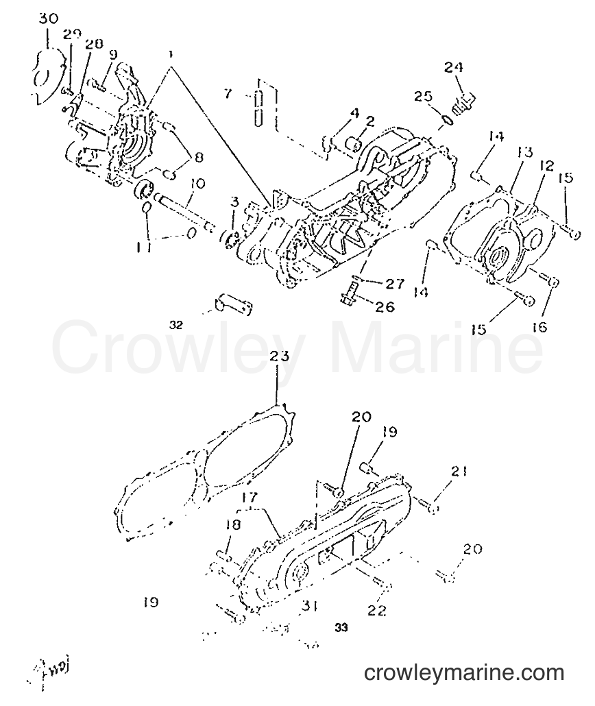 1995 Scooter CW50RS - CW50RS (4TD3) [999] - CRANKCASE