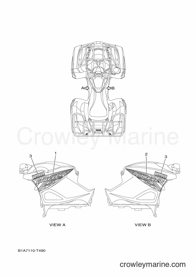 Yamaha Motors YFM700FWAD (B1A9) [010] - GRAPHICS