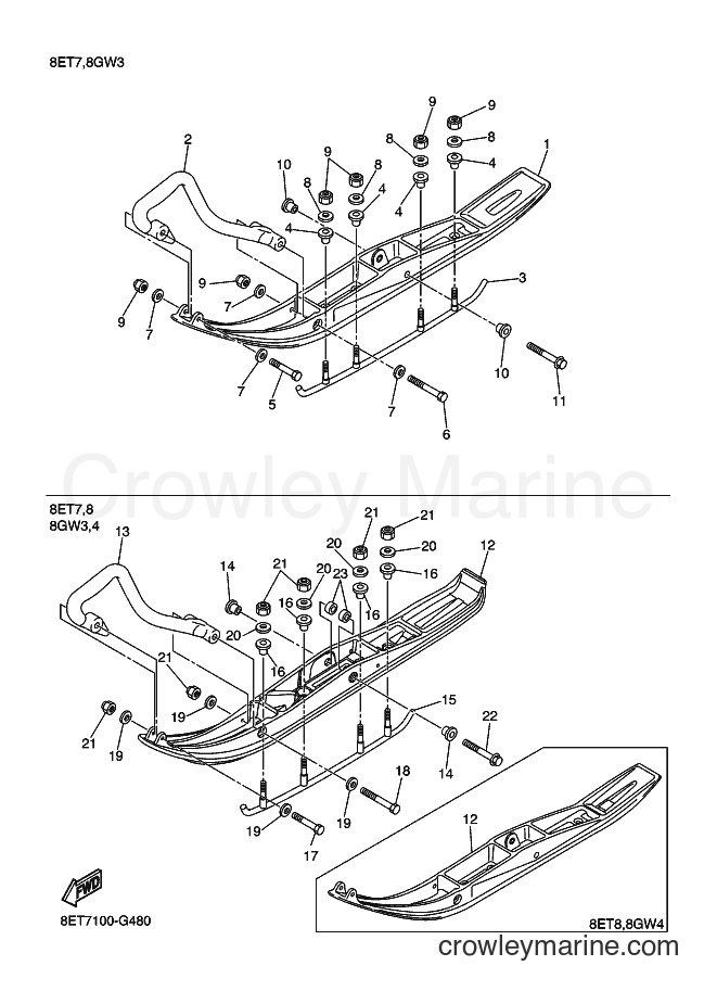 2008 Snowmobile RS10VT - RS10VT (8ET8) [010] - ALTERNATE SKI