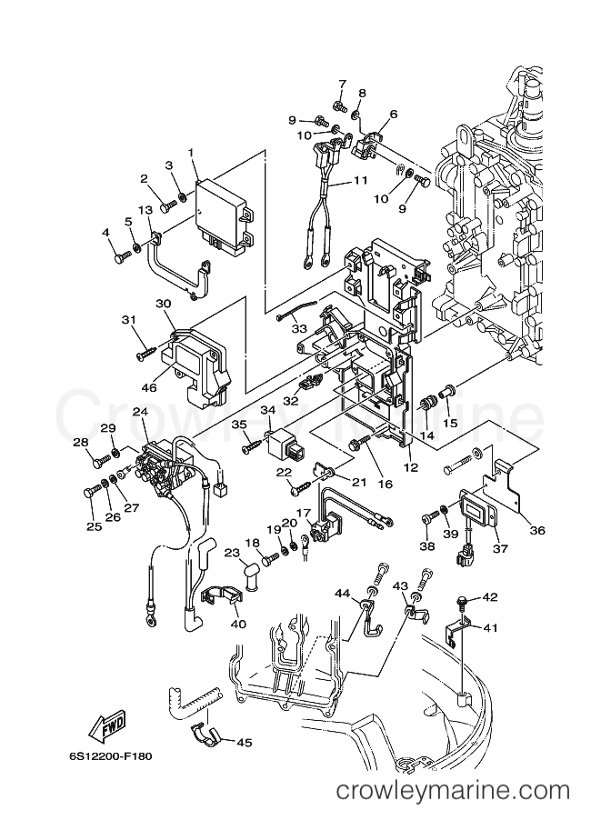 Yamaha Motors F200BETX (6S12) [040] - ELECTRICAL 2