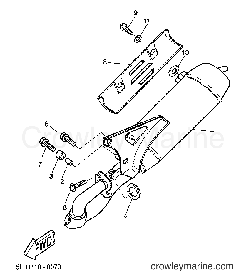 Yamaha Motors CW50 (5MS1) [010] - EXHAUST