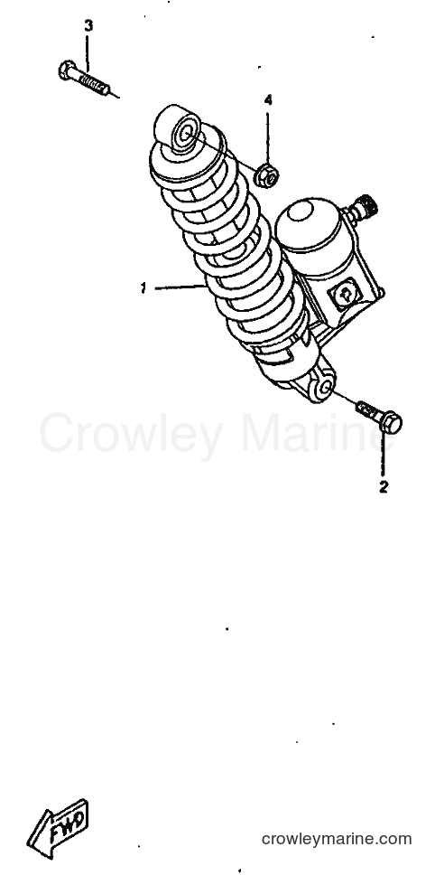 1998 Scooter CW50RSX - CW50RSX (5DY1) [999] - REAR SUSPENSION