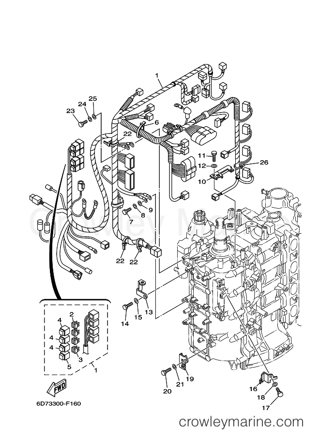 Yamaha Motors F100DETL (6D93) [020] - ELECTRICAL 3