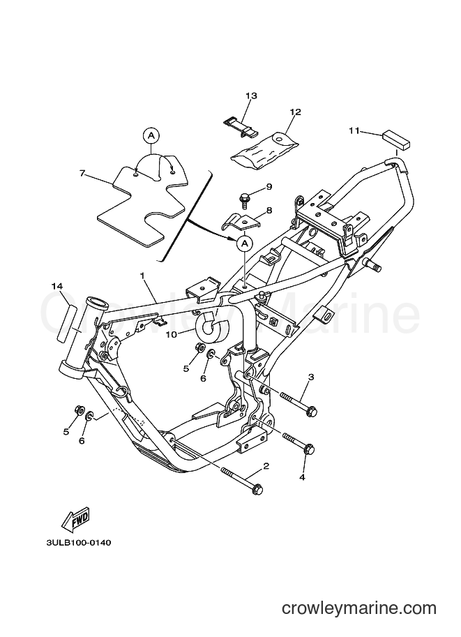 Yamaha Motors RT100 (3ULB) [030] - FRAME