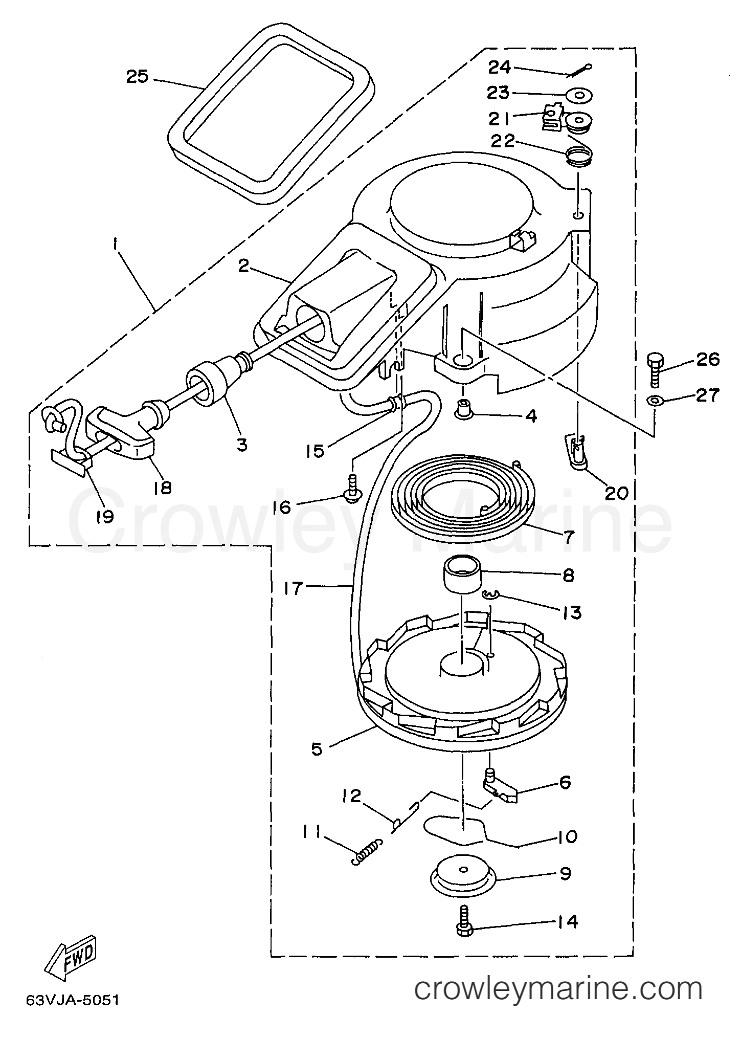 Yamaha Motors 9.9ELHV - STARTER