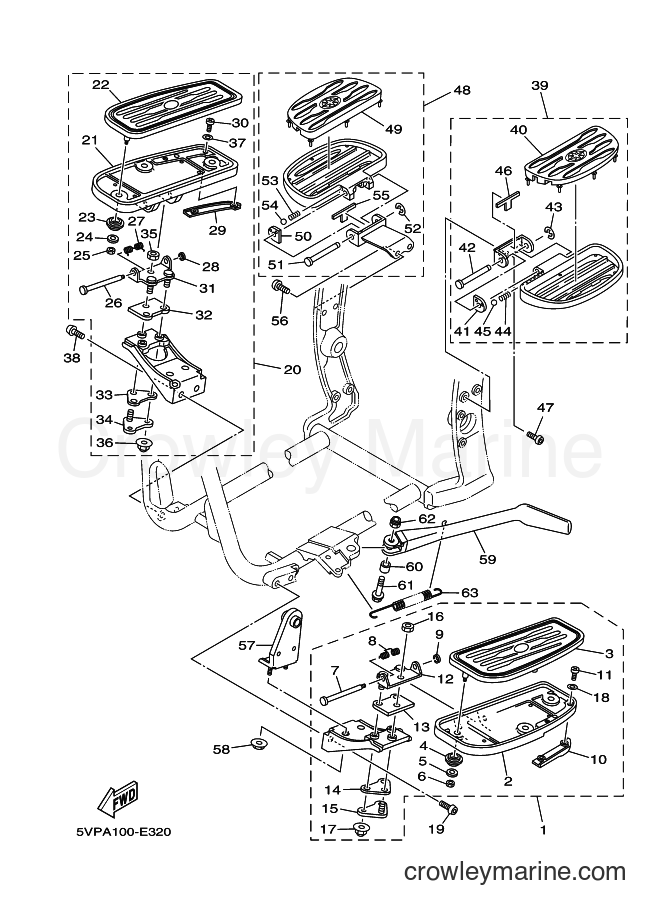 2007 Cruiser XV1700AT - XV1700AT (5VPG) [020] - STAND & FOOTREST