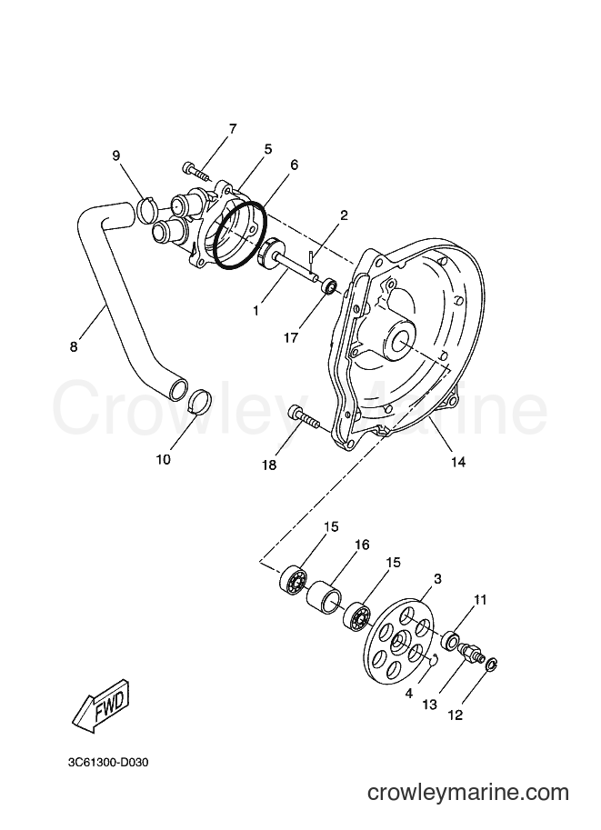 Yamaha Motors CS50Z (49DN) [050] - WATER PUMP