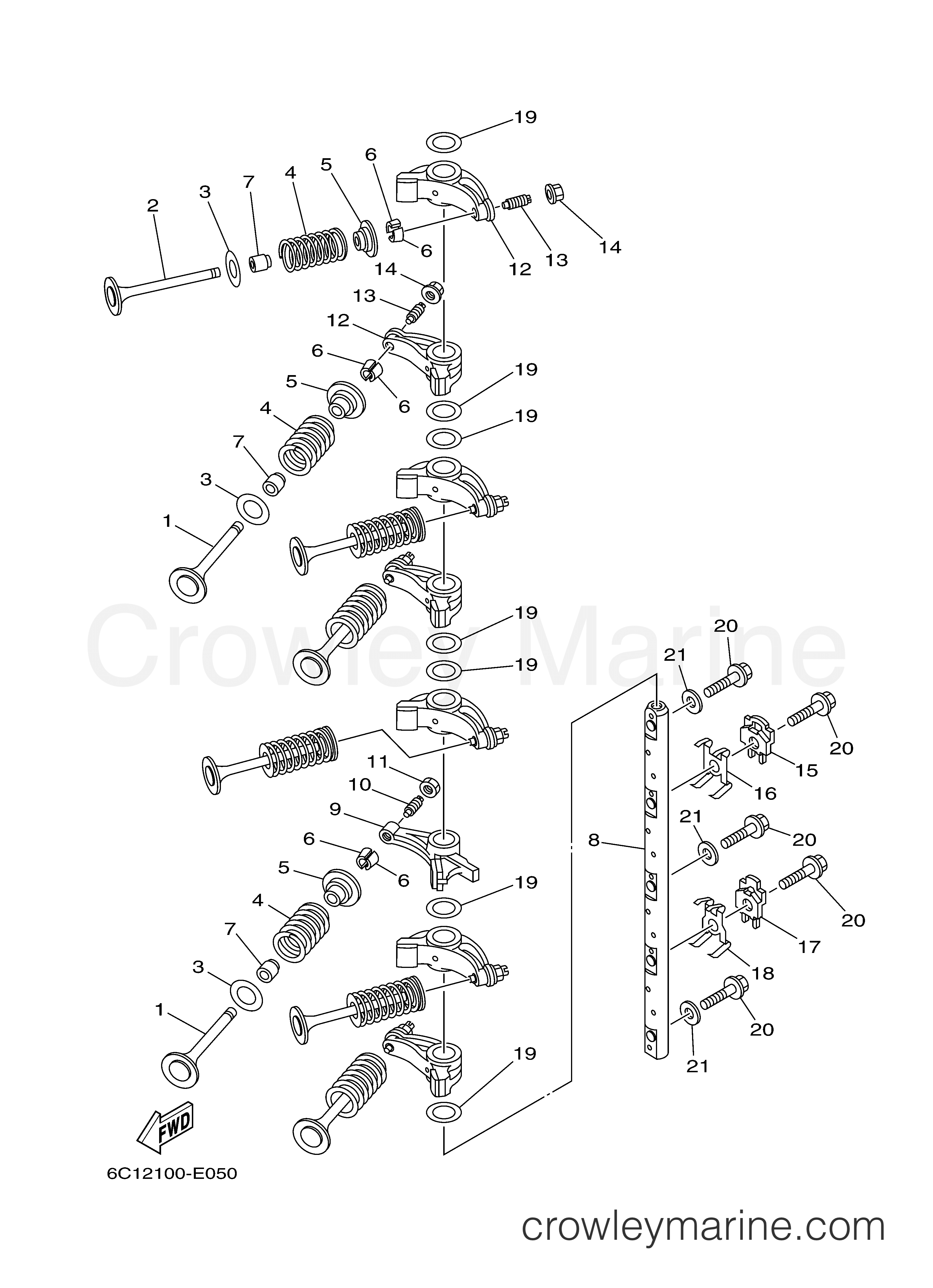 Yamaha Motors F60LHB - VALVE