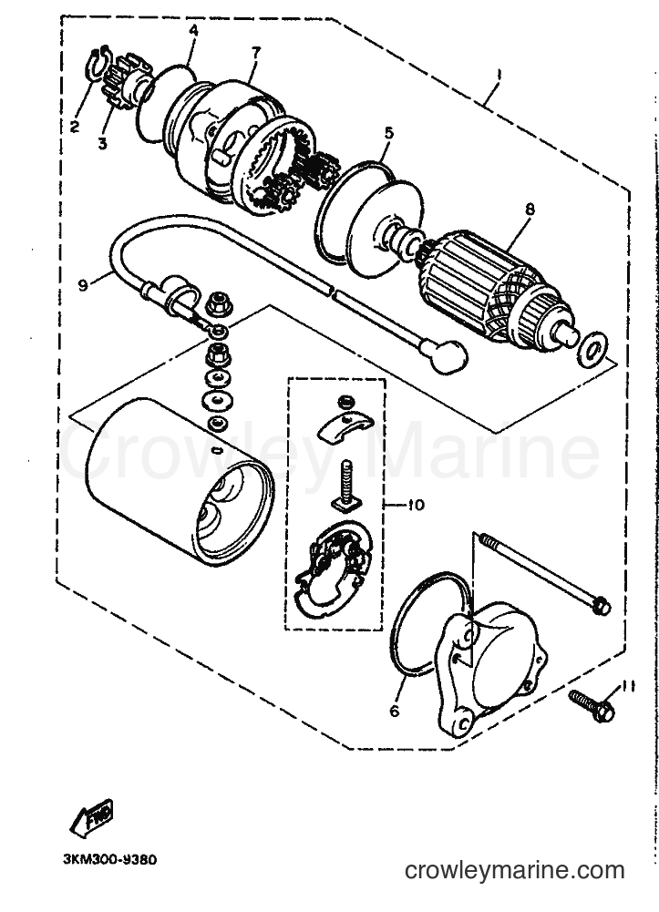 1990 Sport Bike FJ600 - FJ600 (3RC2) [010] - STARTING MOTOR