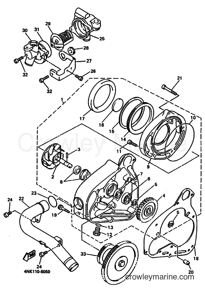 Yamaha Motors XVZ1300A (4YP1) [110] - WATER PUMP