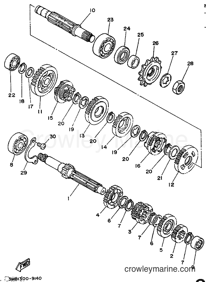 1989 Dirt Bike DT125R - DT125R (3PY2) [999] - TRANSMISSION