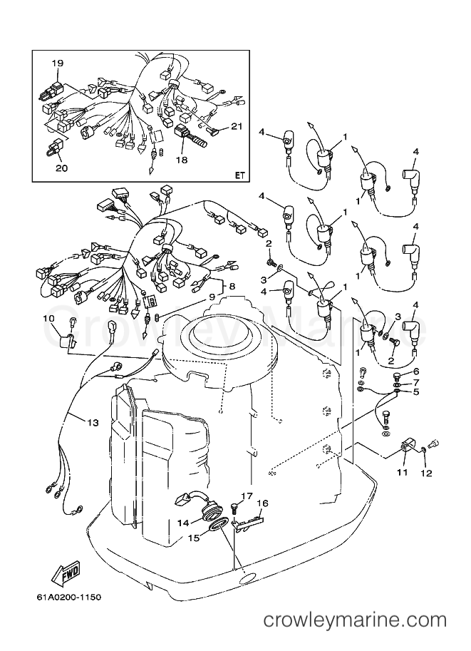 Yamaha Motors 250A (61A0) [030] - ELECTRICAL 2