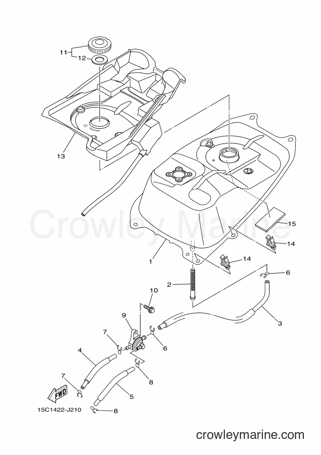 2011 Scooter TK115C - TK115C (40D1) [010] - FUEL TANK