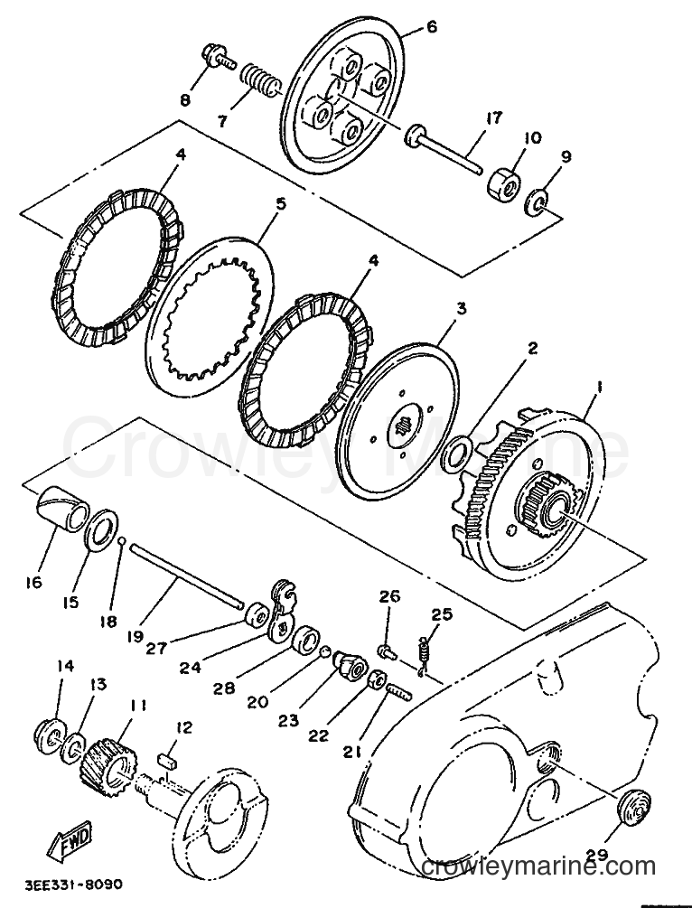1988 Scooter FS1 - FS1 (3EE1) [999] - CLUTCH