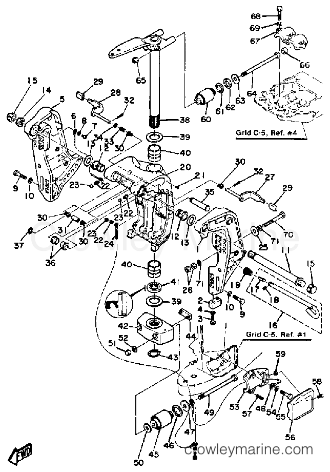 Yamaha Motors 115ETXJ - BRACKET