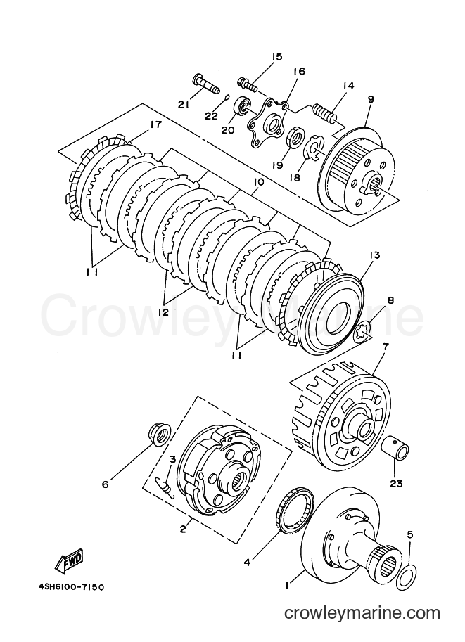 2004 ATV YFM400FW - YFM400FW (4SHY) [010] - CLUTCH
